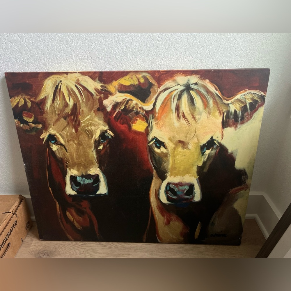Cow canvas photo